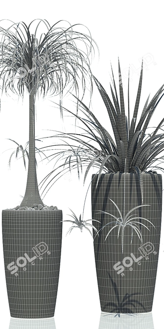 Elegant Lechuza RONDO Planter 3D model image 3