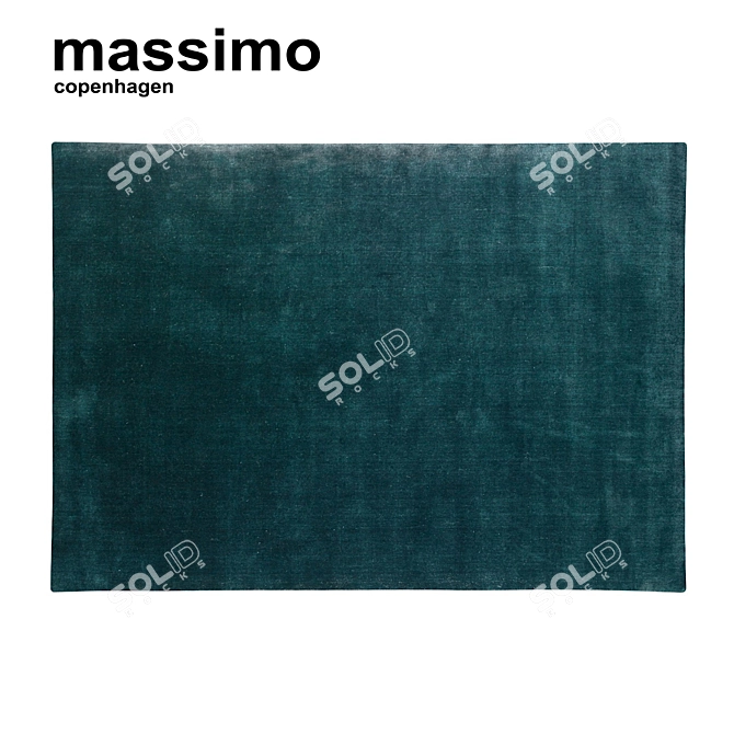 Luxury Sea Green Earth Rug 3D model image 2