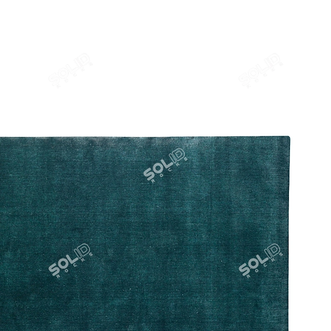 Luxury Sea Green Earth Rug 3D model image 3