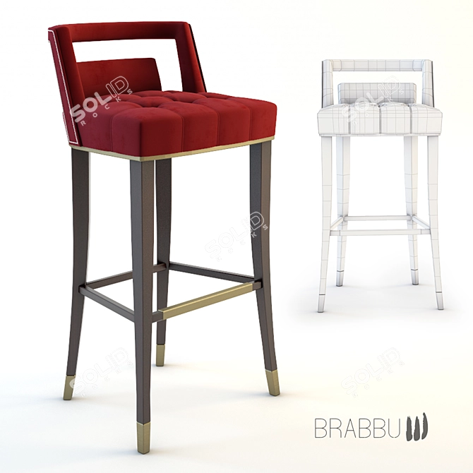 Elevate Your Bar Experience: Naj Bar Chair 3D model image 1