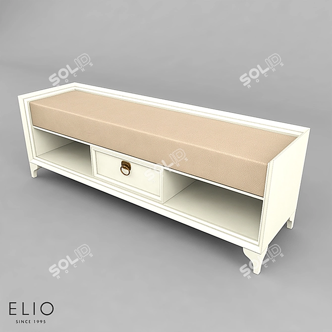 Elio Dio Bed Bench 3D model image 1