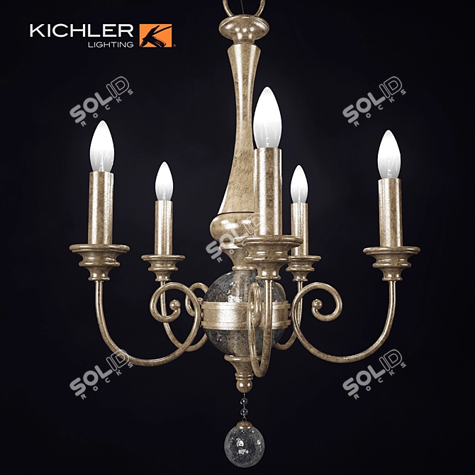 - Rosalie 5 Light Mini Chandelier
- Elegant Rosalie 5 Light Chandelier
- Rosalie Collection 3D model image 1