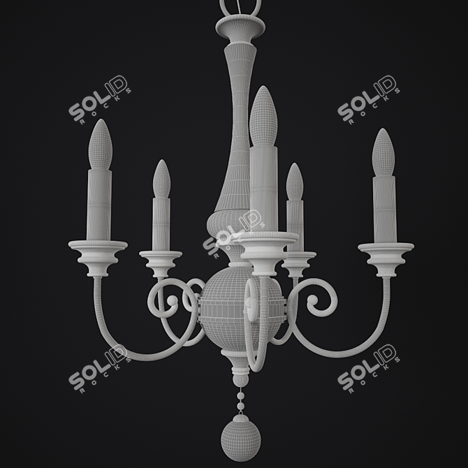 - Rosalie 5 Light Mini Chandelier
- Elegant Rosalie 5 Light Chandelier
- Rosalie Collection 3D model image 2
