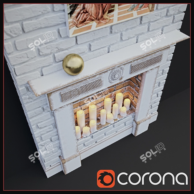 Elegant Fire Retention Solution 3D model image 2