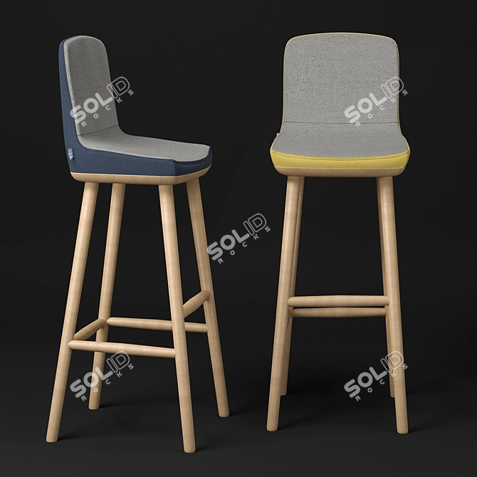 Dynamic Sit Bar Chair 3D model image 2