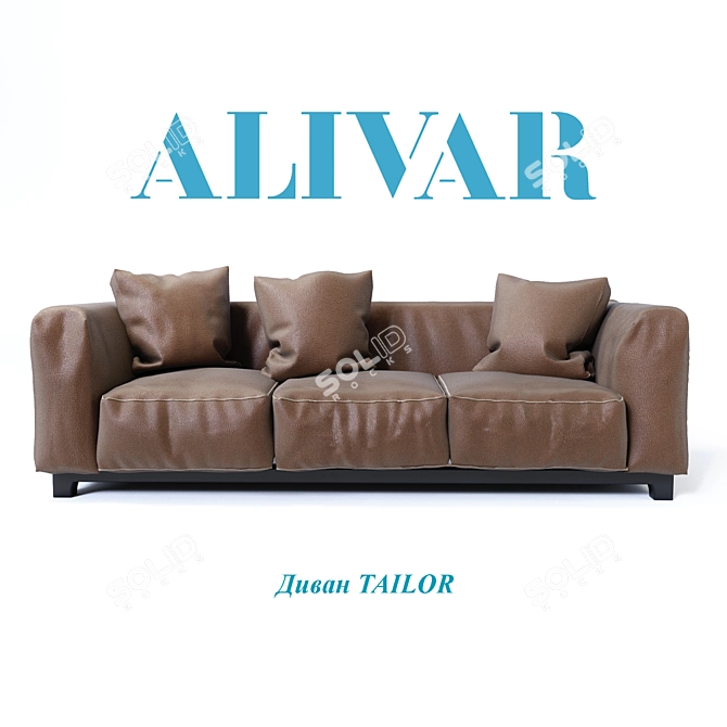 Tailor Sofa: ALIVAR 2800mm, Giuseppe Bavuso 3D model image 1