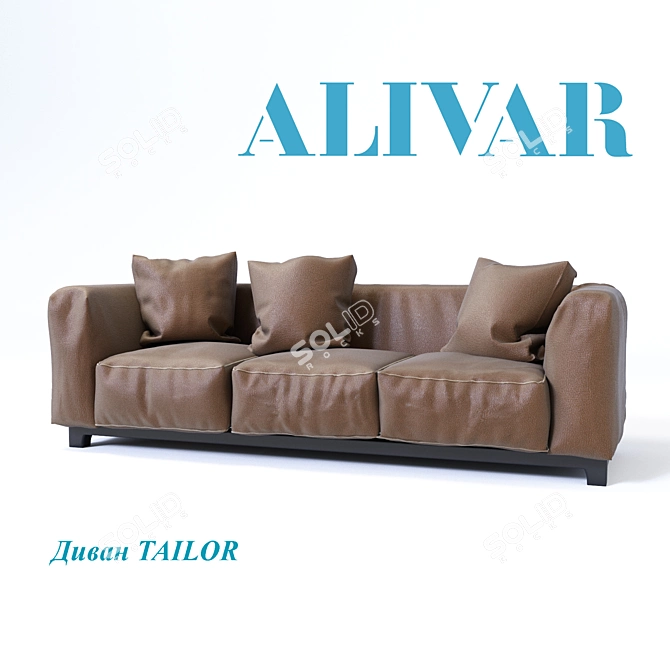 Tailor Sofa: ALIVAR 2800mm, Giuseppe Bavuso 3D model image 2