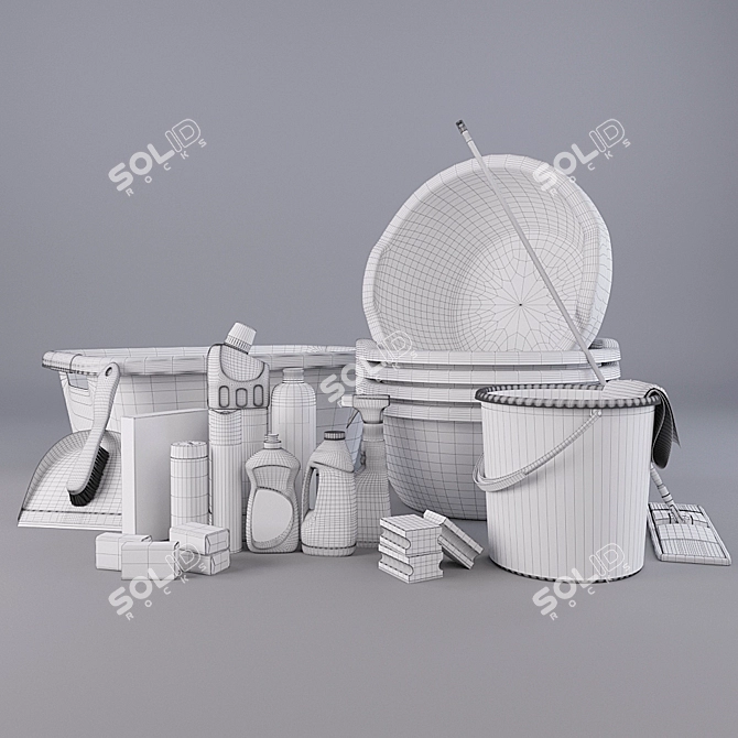 Home Essentials Set: Chemicals & Equipment 3D model image 2