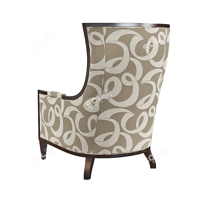 Elegant and Comfortable Lexington Greenwood Chair 3D model image 2