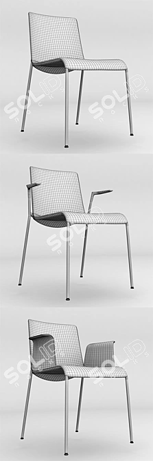 Sleek Liz Chair by Walter Knoll 3D model image 3