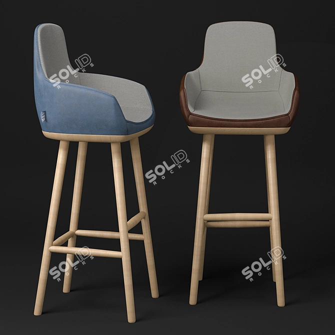 Elevate Bar Seating 3D model image 2