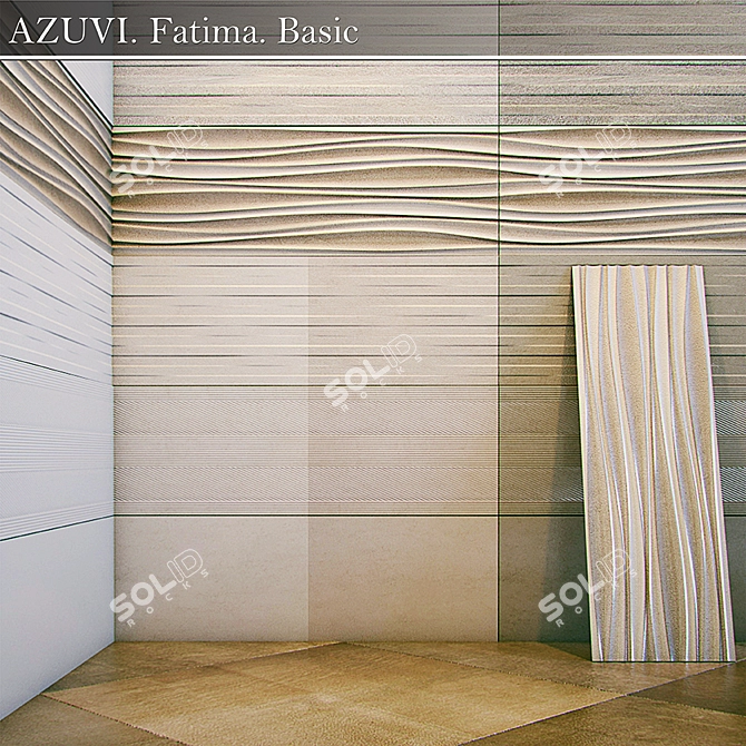 Fatima Basic Azuvi Tile 3D model image 1