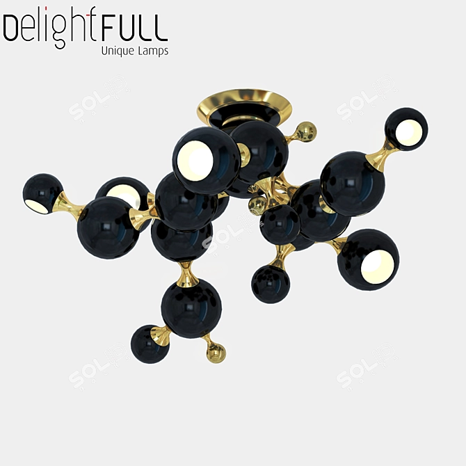 Atomic Delight Ceiling Light 3D model image 1