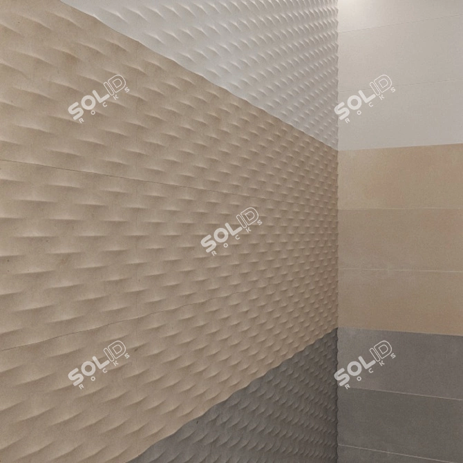 Fap Creta Decor Tile: Stylish, Versatile, Durable 3D model image 1