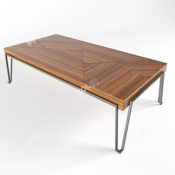 Sleek and Modern Coffee Table 3D model image 1