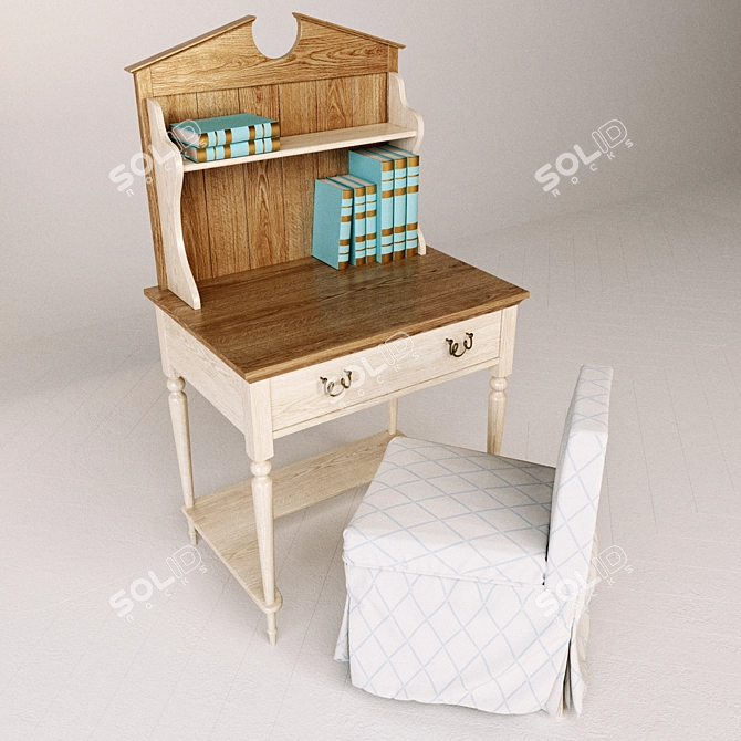 French Country Classic Furniture 3D model image 2