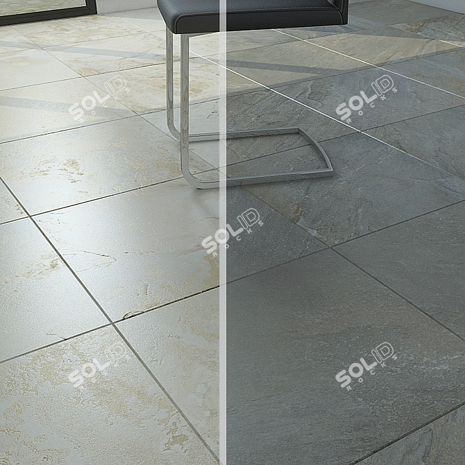 Elegant Estima Mixstone Tile: 3dsMax, FBX, OBJ 3D model image 1