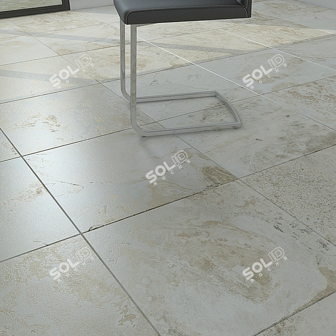 Elegant Estima Mixstone Tile: 3dsMax, FBX, OBJ 3D model image 2