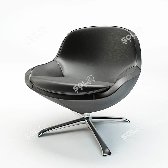 Versatile Veneto Armchair: Rotating Function, Customizable Options 3D model image 1