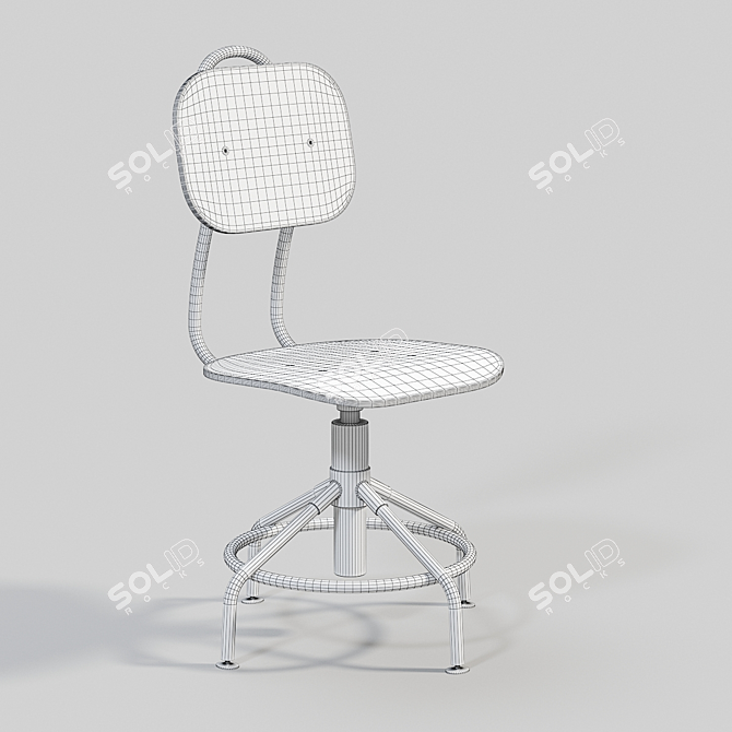 IKEA KULLABERG Chair - Sleek and Stylish 3D model image 3