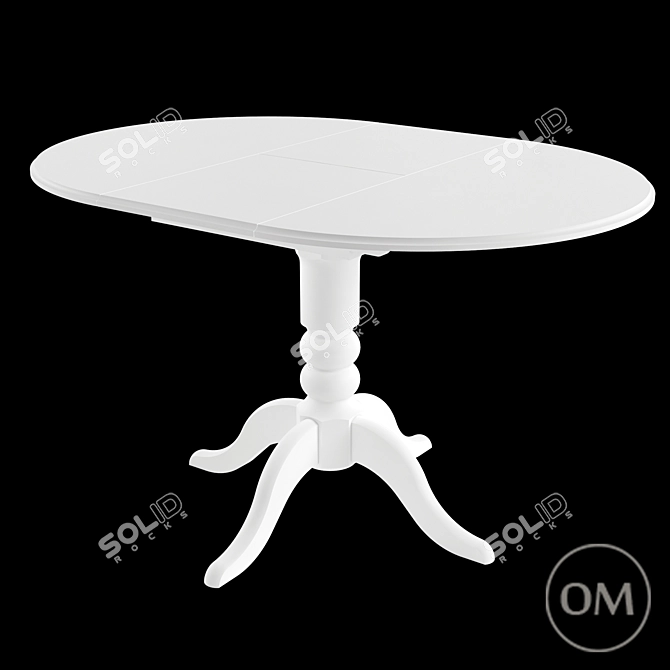 Modern Milkbush Dining Table 3D model image 2