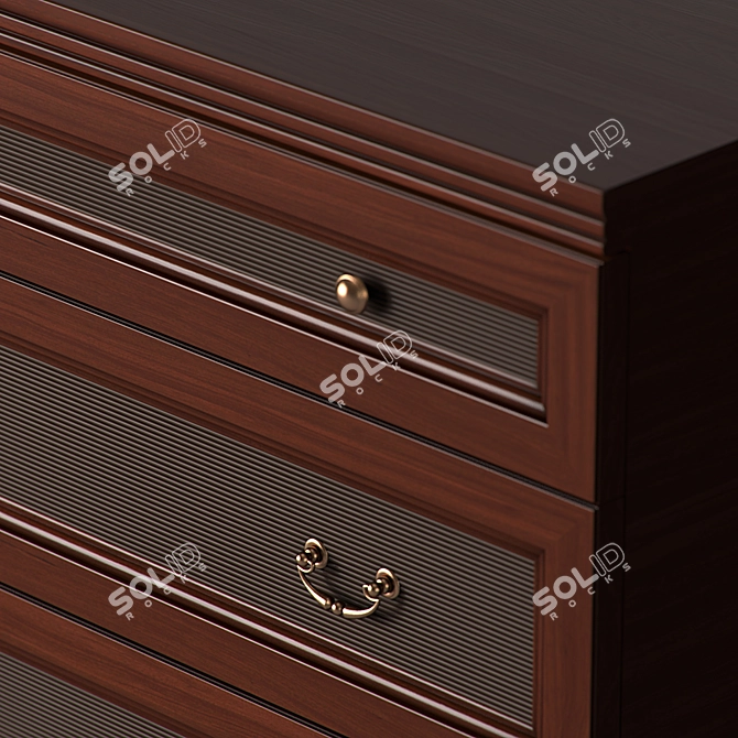 Elegant 160cm Tall Chest 3D model image 2