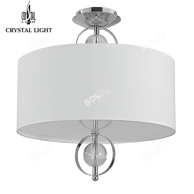 Sparkling Crystal Ceiling Light 3D model image 1