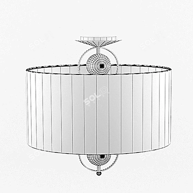 Sparkling Crystal Ceiling Light 3D model image 2