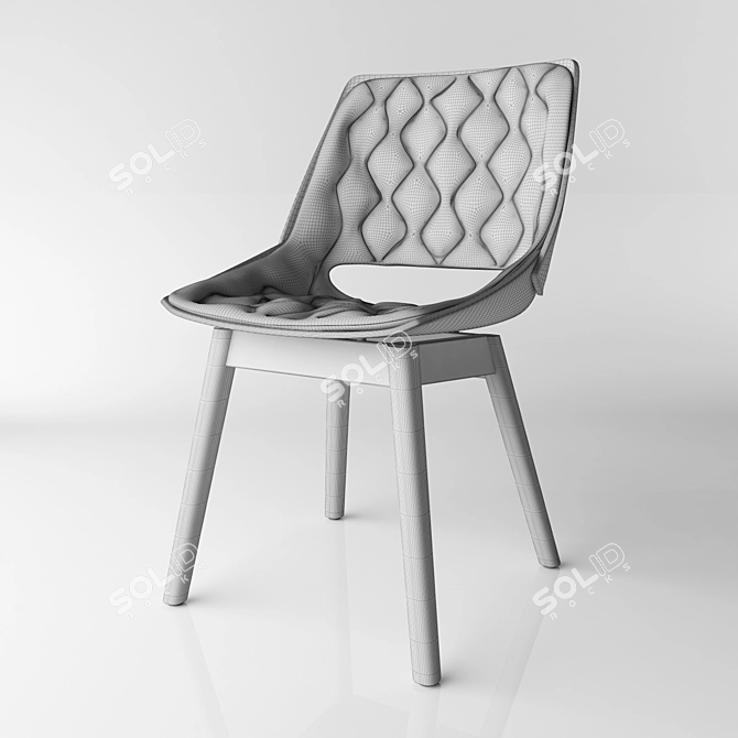 Rolf Benz 650: Sleek and Stylish Chair 3D model image 2