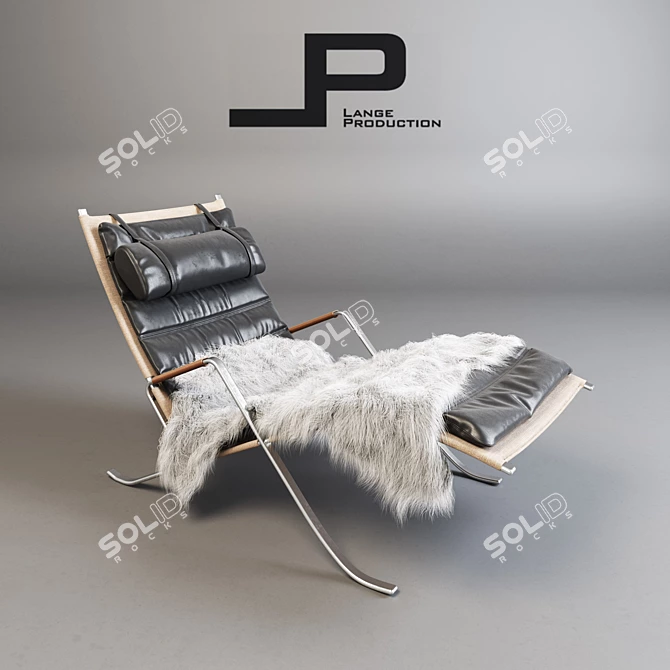 FK 87 Grasshopper Lounge Chair 3D model image 1