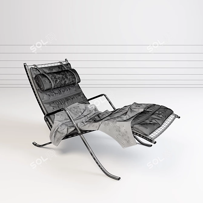 FK 87 Grasshopper Lounge Chair 3D model image 3