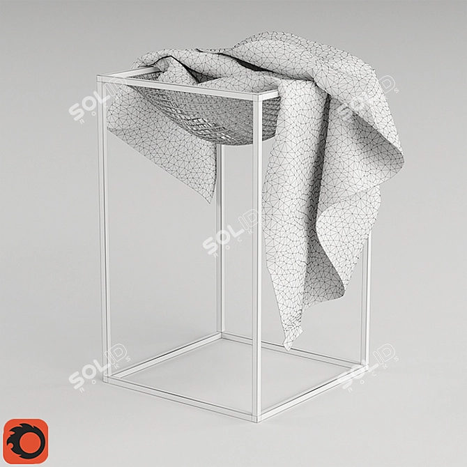 Anteroom Essentials: Coat Rack & Scarf Stand 3D model image 3