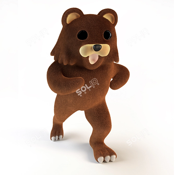 Low-poly Model with Fur 3D model image 2