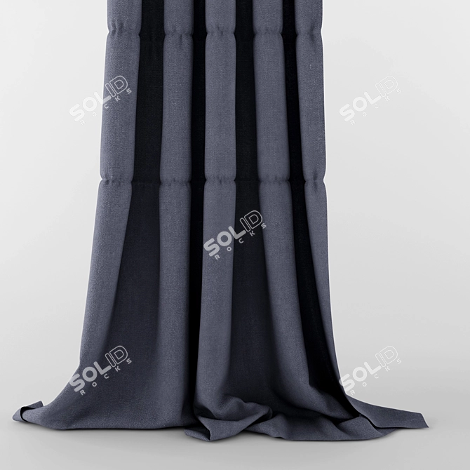 Modern Style Curtains 3D model image 2