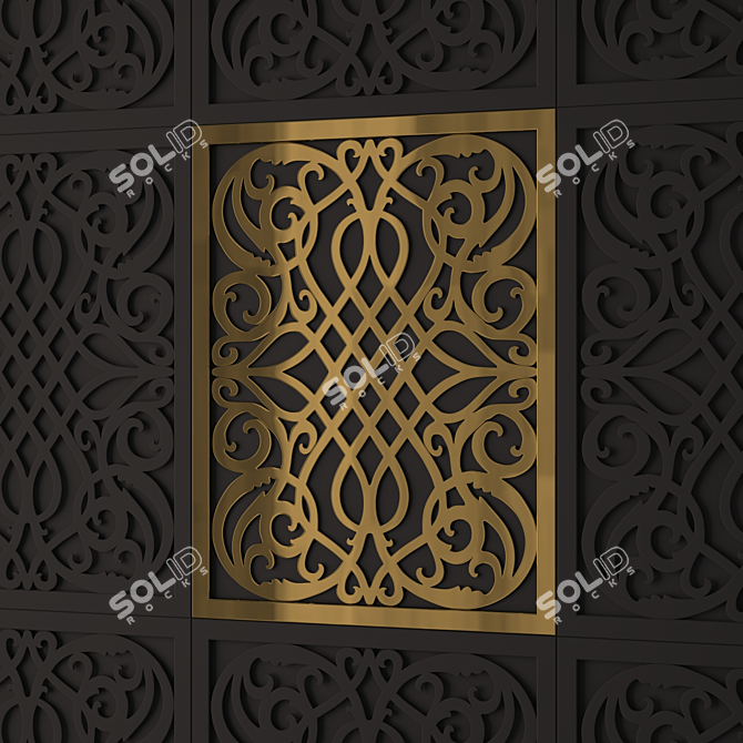 Exquisite Wall Décor 3D model image 1