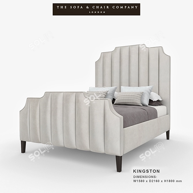 Kingston Luxury Sleeper Bed 3D model image 1