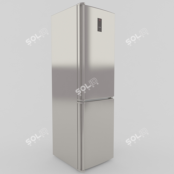 AEG S98392CMX2 Fridge with Freezer - Sleek and Spacious 3D model image 1