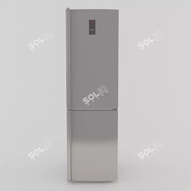 AEG S98392CMX2 Fridge with Freezer - Sleek and Spacious 3D model image 3