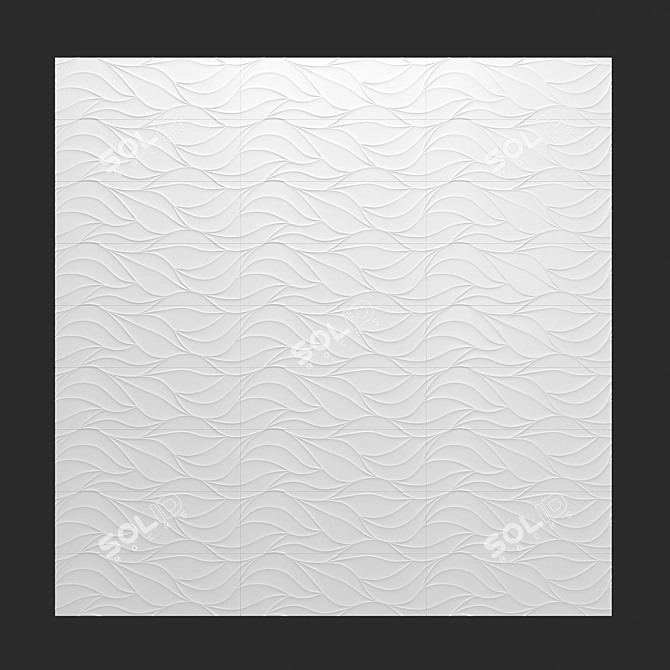 Nitra White Ceramic Tile: Elegant and Timeless 3D model image 2