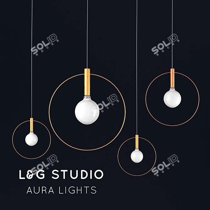 Ethereal Glow Aura Lamp 3D model image 1