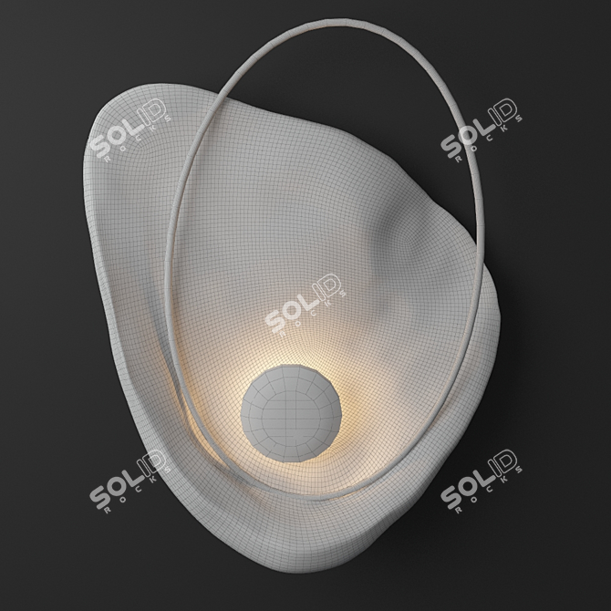 Glamourous Pearl Wall Lamp by Ginger & Jagger 3D model image 3