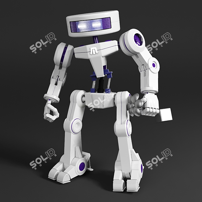 Title: M1 Experimental Robot - High and Low Poly Models 3D model image 1