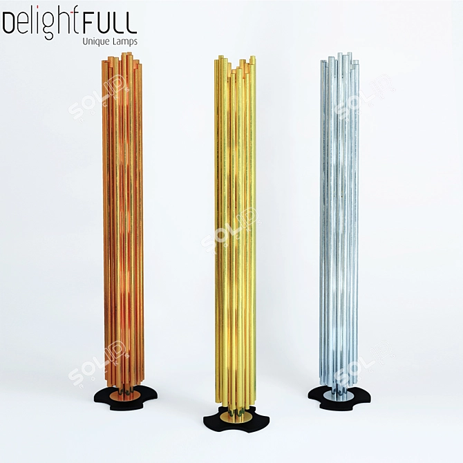 Brubeck Floor Lamp: Elegant and Modern 3D model image 1