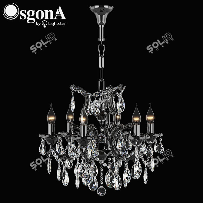 ChampaNero Osgona Contemporary Chandelier 3D model image 1
