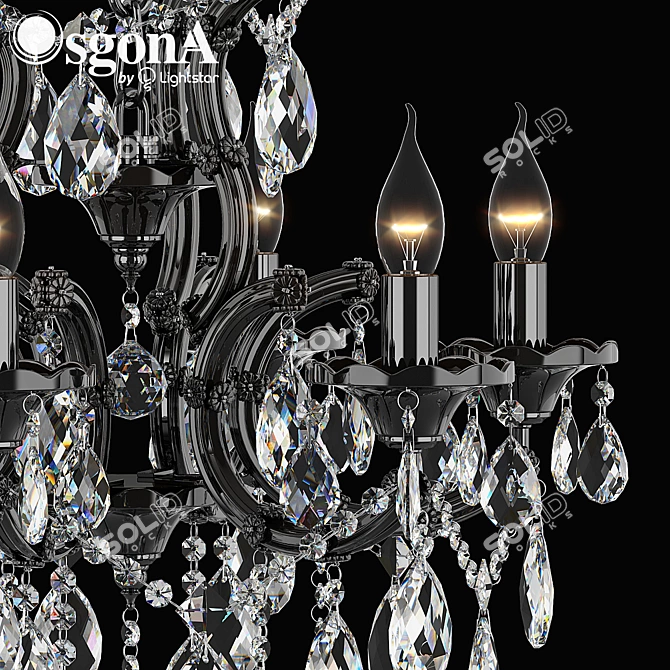 ChampaNero Osgona Contemporary Chandelier 3D model image 2