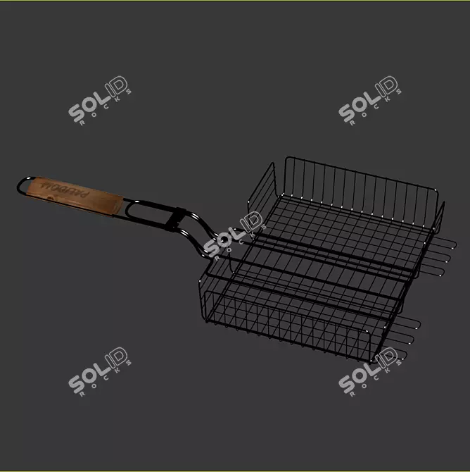 Double Grill Grate: Perfect for BBQ 3D model image 2
