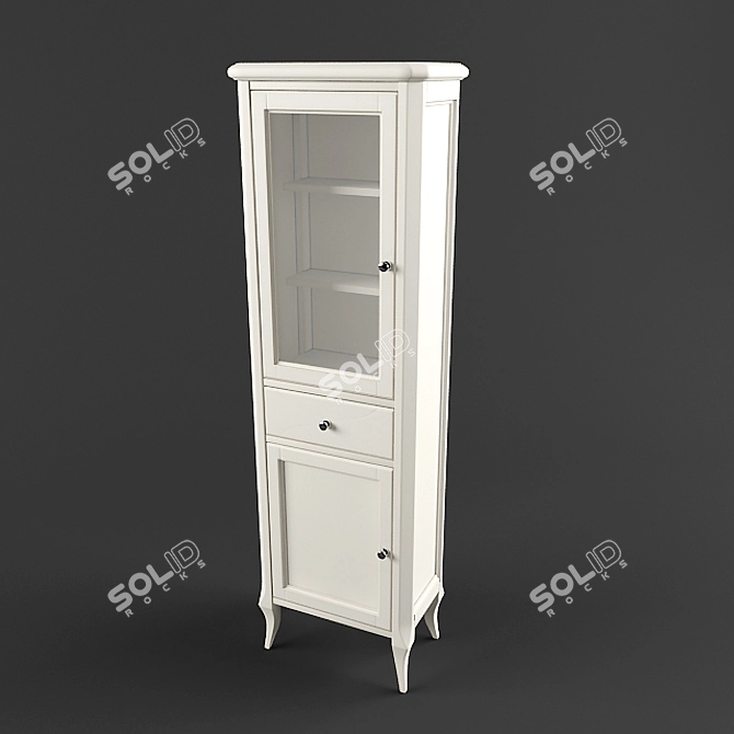 Classic Retro Floor Cabinet 55cm AM.PM 5 O'Clock 3D model image 1
