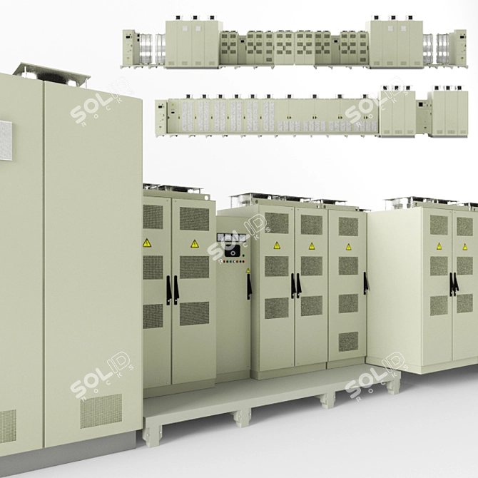 KRU Line 2: Complete Distribution Cabinets 3D model image 1