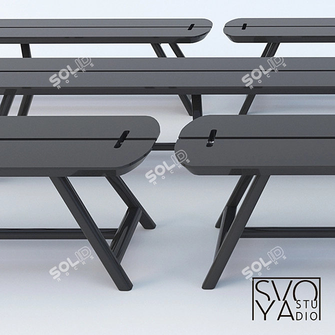  Versatile Bench Plus - Innovative Design by SVOYA 3D model image 1