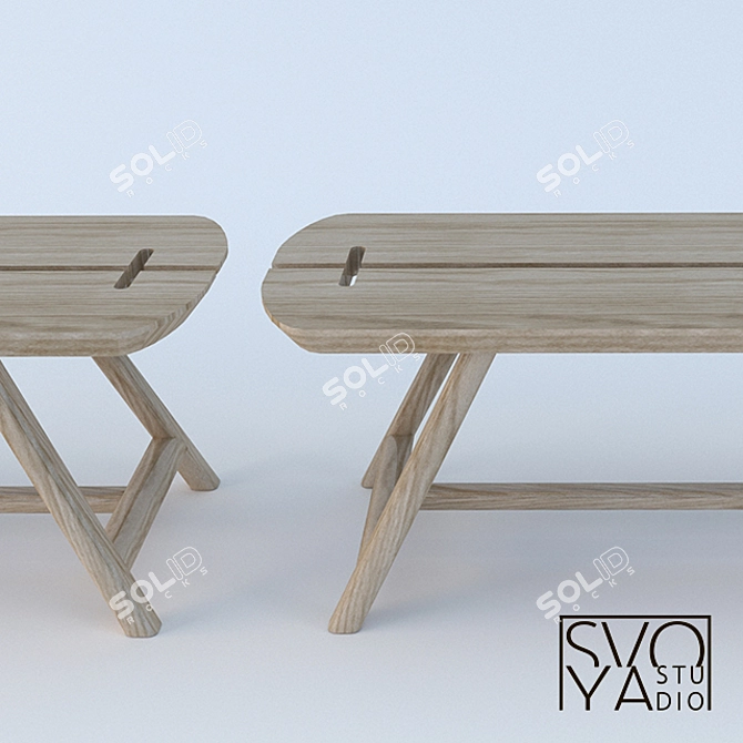  Versatile Bench Plus - Innovative Design by SVOYA 3D model image 2